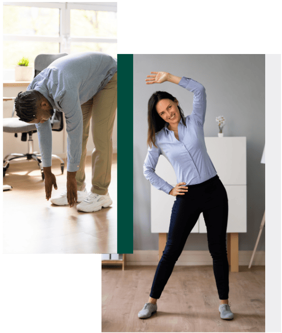 personnes faisant des exercices d'éveil musculaire