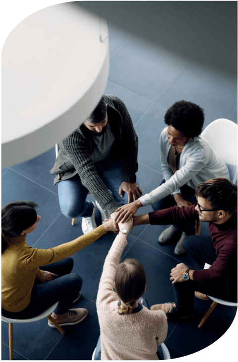 équipe faisant preuve de cohésion